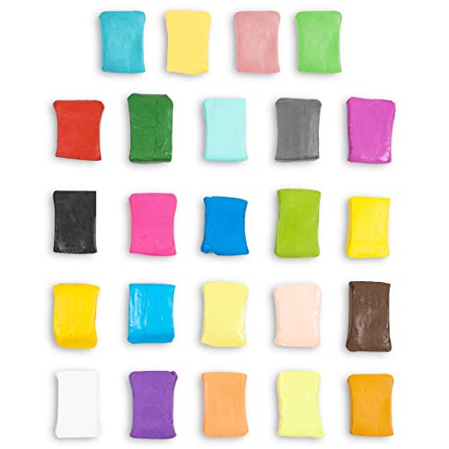 24 Colors Polymer Clay, Oven Bake Modeling for DIY Crafts