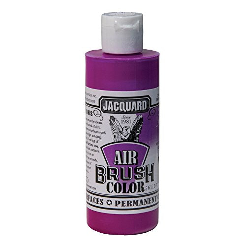 Jacquard Airbrush Color 4Oz Fluorescent Violet - color: Fluorescent Violet, size: 4 Fl Oz (Pack of 1)
