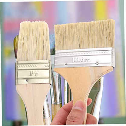 Thickened Paint Brush Set 5pcs Oil Painting Brush Set Liner Brushes for Painting Detail Paint Brushes Art Supplies Wood Handle Easy to Cle