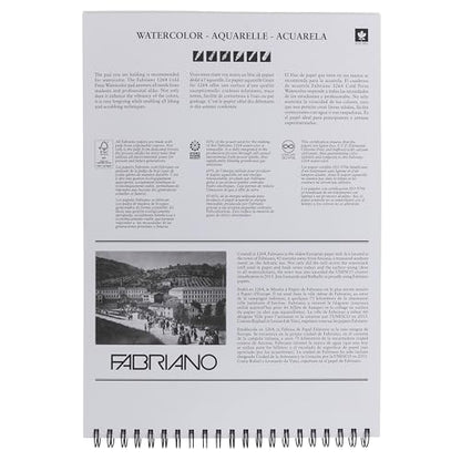 Fabriano 1264 Watercolor Pad, Bright White - size: 11 x 15