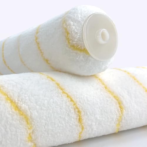 Great Andrew 3-Pack Paint Roller Covers, 14 Inch 1/2" Nap Microfiber Roller Sleeves for Walls, Ceilings, Smooth & Semi-Smooth Surfaces - size: 3pcs,14",Microfiber