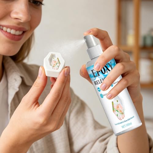 Resin Mold Release Spray - 100ml Smooth Removal Agent,Mosld Release Spray for Epoxy Resin | for Candle Wax Plaster DIY Crafts Art Projects Casting
