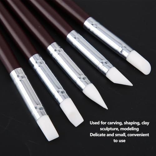 Sculpting Tool Set Dual-Ended Silicone Art Sticks for Clay Shaping, Carving, and Watercolor Blending, Multi-Functional Modeling & Painting Tools