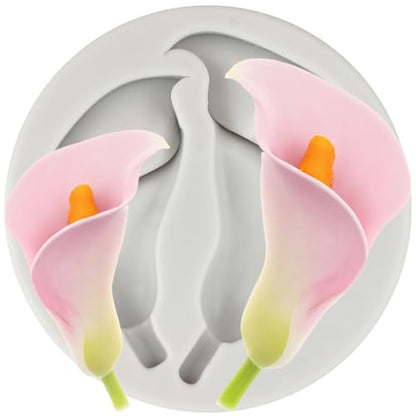 Flower Polymer Clay Mold Calla Lily Silicone Molds for DIY Crafts Air Dry Plaster Polymer Clay Epoxy Resin Casting Jewelry Making - color: Style T