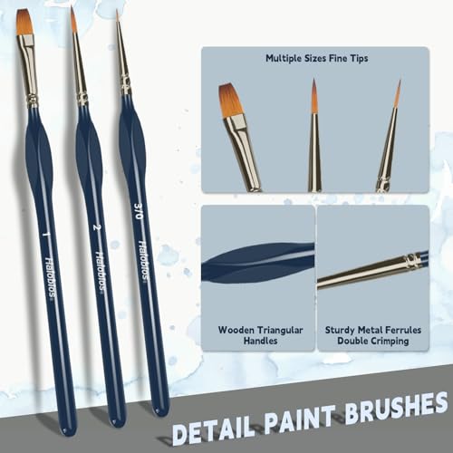 Fine Micro Detail Paint Brushes 15Pcs Mini Model Figurine Acrylic Watercolor Oil Craft - size: 15PCS Paint Brushes