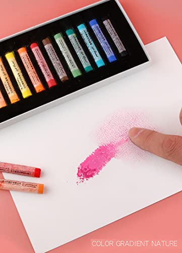 YYMIYU Soft Color Chalk Pastels for Professional Artist 36 Colour - color: Soft 35 Color