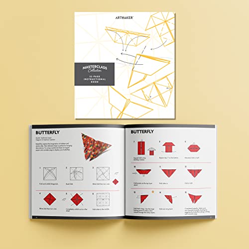Hinkler Art Maker Masterclass Collection: Origami Techniques Kit - Beginner to Advanced Origami - Japanese Art - Origami Guide - Craft Kits - Arts and Craft for Adults - style: Origami
