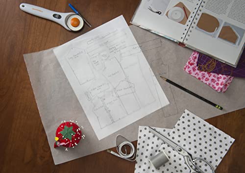 Bienfang Sketching & Tracing Paper Roll, White, 24 Inches x 50 Yards - for Drawing, Trace, Sketch, Sewing Pattern - size: 24 in. x 50 yd.