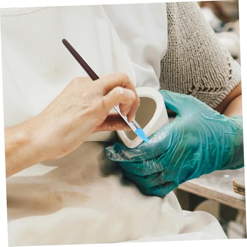 DECORNIJIA 5-Piece Soft Clay Wipe Out Tool Set for Sculpting Silicone Tip Shaping Pens for DIY Art Projects and Pottery