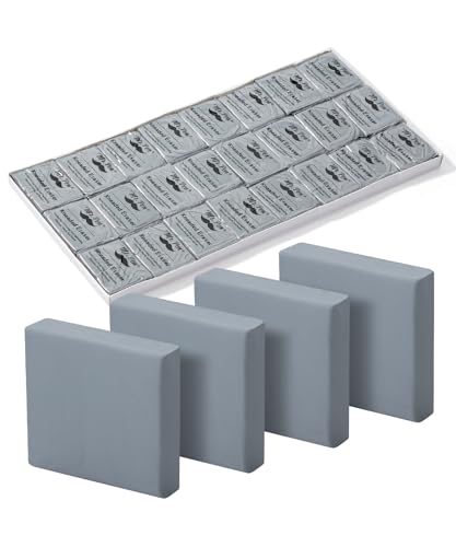 Mr. Pen- Kneaded Erasers, 1.37" x 1.7", 24 Pack, Gray | Soft Moldable Art Erasers for Charcoal, Graphite & Pastel Drawing, Precision Highlighting, Smudge Control - color: Gray, size: 24 Pack, 1.7" x 1.37"