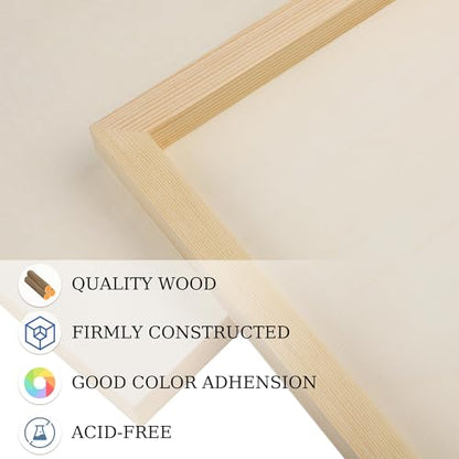Aodaer 4 Pack Wood Panels 30 x 30 Inch Wooden Panels Canvas Unfinished Craft Wood Boards Panel for Art Crafts Acrylic and Oil Painting Pouring DIY Projects - size: 30 x 30 Inch