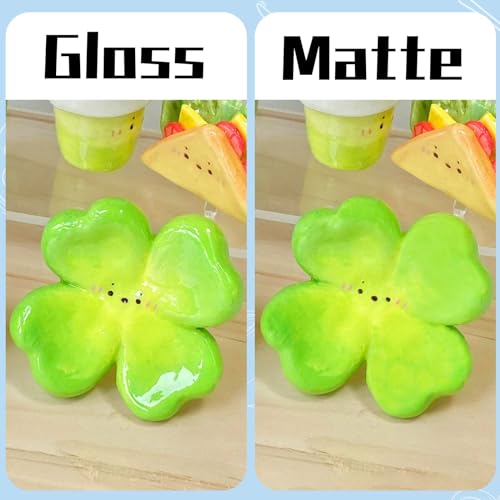 100ml Air Dry Clay Glaze, Air Dry Clay Varnish Can Not Only Used to Prevent Clay Cracking, Scratches, and Wear, Polymer Clay Glaze Can Also Having a Matte Glaze Effect (Matte) - size: A2-100ml-matte