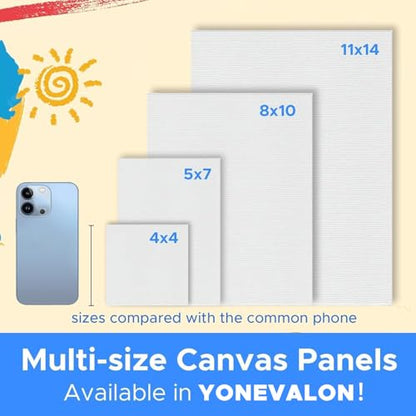 Mini Canvas for Painting 4x4 inch, 72 Pack Small Canvases Bulk for Kids Art Novices, Acrylic Oil Painting Canvases for Leisure Art, Blank Canvas Panels Gesso Primed Acid-Free 100% Cotton - size: 4"x4" - 72pcs