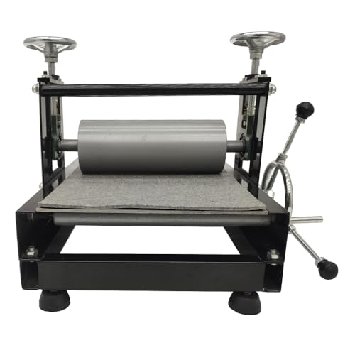 Maisutseb Tabletop Slab Roller for Printmaking 19.7 * 12.6in Manual Printmaking Machine | Uniform Pressure, 1.57in Adjustable Height, Durable Construction, Easy Operation