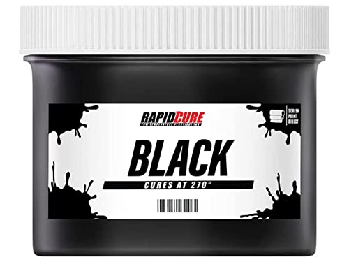 Screen Printing Fabric Ink Black (Quart - 32oz.) - Plastisol Ink for Screen Printing, Fast Curing Fabric Paint - Screen Print Direct®, USA Made - color: Black, size: 32 fl oz