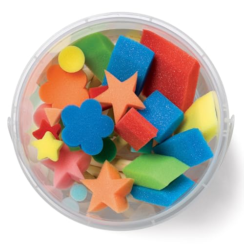 Foam Brushes Assorted Set, Multiple Shapes and Sizes, Kids Crafts, Ages 6+