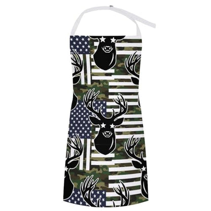 Cooking Apron for Adults with Pockets, Waterproof Oil Resistant Bib for Kitchen Restaurant BBQ Baking - color: Style (321)