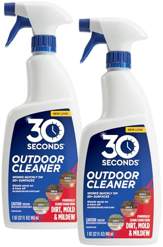 30 SECONDS Outdoor Mold & Mildew Stain Remover Spray | Ready To Use | 32 fl. oz. | 2 Pack - size: 32 Fl Oz (Pack of 2)