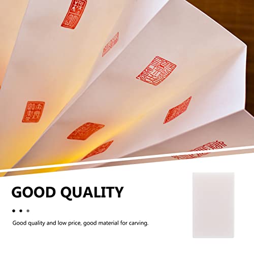 TEHAUX 4pcs Rubber Carving Blocks for DIY Stamp Crafts Soft Rubber Stamps for Printmaking Engraving Art Projects Hobbyists and