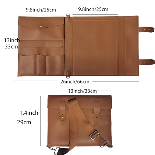 Leather Sketch Book Cover, Leather Sketchbook Holder for 9"x12", Travel Sketch Board Pad Pencil Holder, Drawing SketchBook Cover Pencil Case, Painter Artist Sketch Pad Holder (Large) - size: Large