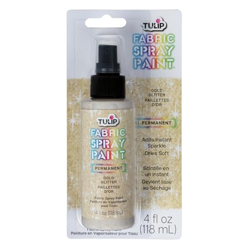 Tulip Glitter Spray Paint- Glistening Gold 4 Fl Oz (Pack of 1) - size: 4 Fl Oz (Pack of 1)