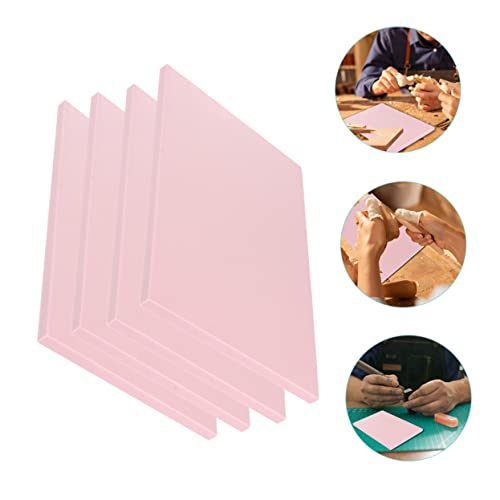 Angoily 4pcs DIY Carving Rubber Blocks for Hand-Made Crafts Soft Rubber Material for Engraving and Stamp Making for Art Projects