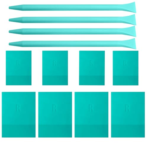Mini Squeegee Rubber，Optimized for use with Mesh Backed Stencils and Transfers ， Mini Squeegee for Scorch Paste Wood Burning Paste, Paint, Screen (12) - color: 12