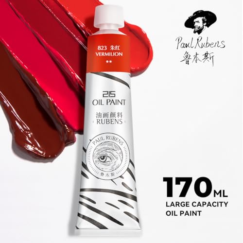 Paul Rubens Oil Paint, 20 Basic Colors*170 ml LargeTubes, Professional Oil Based Paint with High Saturation, Creamy Texture, and Consistency,Art Supplies for Artists, Students, Beginners - color: 20 colors*170ml-B