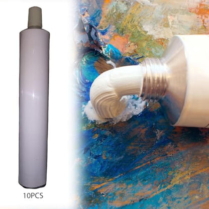 Empty Aluminum Paint Tubes Refillable Container Easy Open Multipurpose Convenient Packing Sample Bottles for DIY Filling, 10Pcs 50ml - size: 10Pcs 50ml