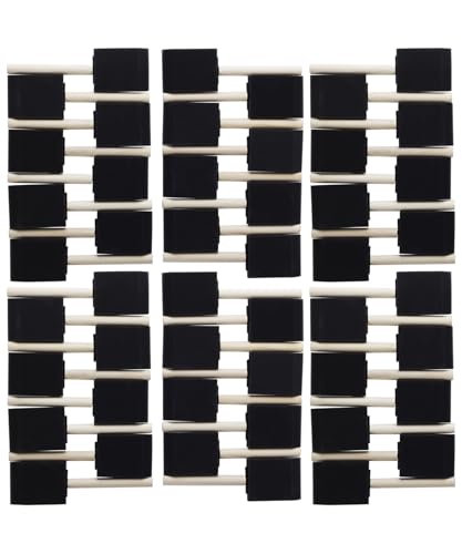 Bates Foam Paint Brushes, 2-Inch, 48 Pack - Sponge Brushes for Painting, Staining, and Mod Podge - color: Black, size: 2 inch, 48 Pack