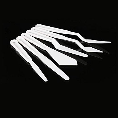 Luckycivia 6 Set Palette Knives Set, Plastic Spatula Art Tools for Painting