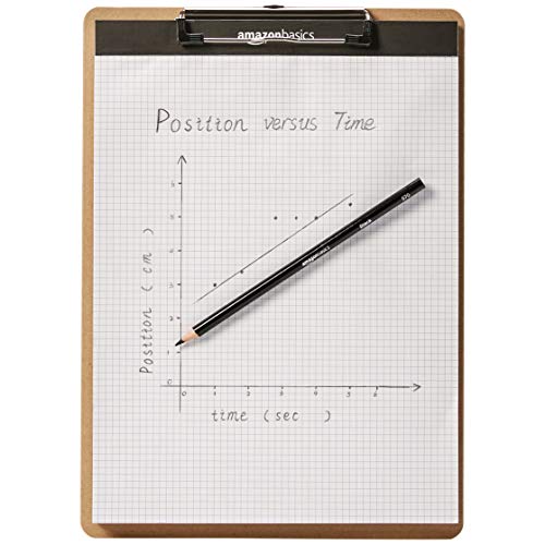 Amazon Basics Hardboard Office Clipboard, Letter Size, 9" x 12.5", Brown, 12-Pack - size: 12-Pack