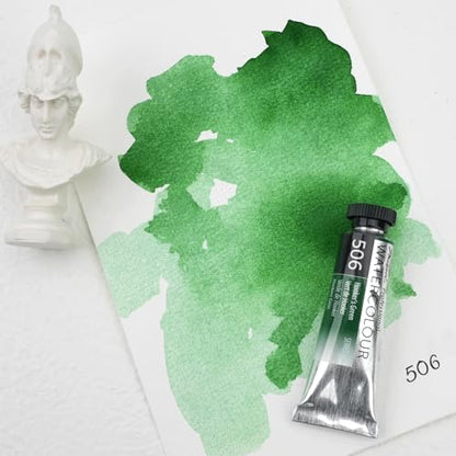 PHOENIX Professional Watercolor Paint Single Tube - 0.47 Fl Oz / 14ml - Hooker's Green - color: Hooker's Green, size: 0.47 Fl Oz (Pack of 1)