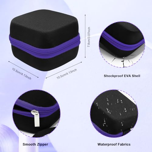 81 Holes Nail Drill Bit Holder, (ONLY CASE) Nail Bits Display Organizer Container, Nail Bits Container Box Case with High Density Foam, Efile Nail Bits Professional Manicure Tools, (Purple) - color: Purple
