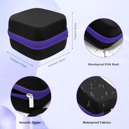 81 Holes Nail Drill Bit Holder, (ONLY CASE) Nail Bits Display Organizer Container, Nail Bits Container Box Case with High Density Foam, Efile Nail Bits Professional Manicure Tools, (Purple) - color: Purple
