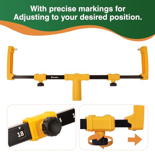 VOOMEY 18"Paint Roller Frame,The Adjustment Range is from 12" to18", Suitable for Large-Scale Painting Projects,Can be Used with an Extension Pole - size: 18"Paint Roller Frame