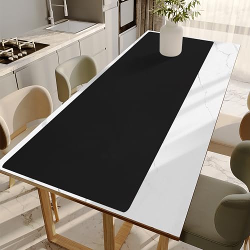 Large Silicone Mats for Kitchen Counter, 16" x 72" Heat Resistant mat, Food-Grade Silicone Pastry mat, Multi-Purpose Countertop Protector Mat, Skin-Friendly Surface,Freely Cuttable,Black - color: Black, size: 72"L x 16"W