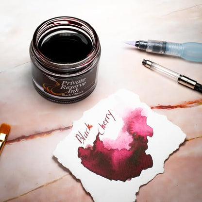 Private Reserve Premium Fountain Pen Ink, 60ml Bottle, Black Cherry | Premium fountain pen ink with smooth flow, rich color, and reliable everyday writing performance. - color: Black Cherry