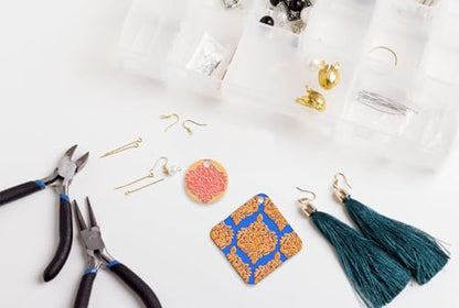 Arbuya Boho Style Polymer Clay Texture Mat for Earrings Jewelry Making,Lace Clay Texture Sheets for Polymer Clay Projects Floral Stamps for Clay Earrings Tools