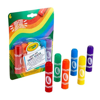 Crayola Paint Sticks, No Water Required, Paint Set For Kids, Art Supplies, 6 Count, Multi - size: 6 Count (Pack of 1)