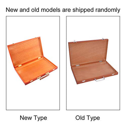 Oil Painting Box Portable Wooden Painting Case Wooden Painting Easel Painting Tool Case Wood Easel Case Watercolor Container Wooden Art Wood Desk Table Easel Travel Pigment Case Painting Easel