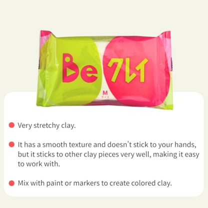 Be Clay,Super Lightweight AIR Dry Clay,Foam Clay,White (1)