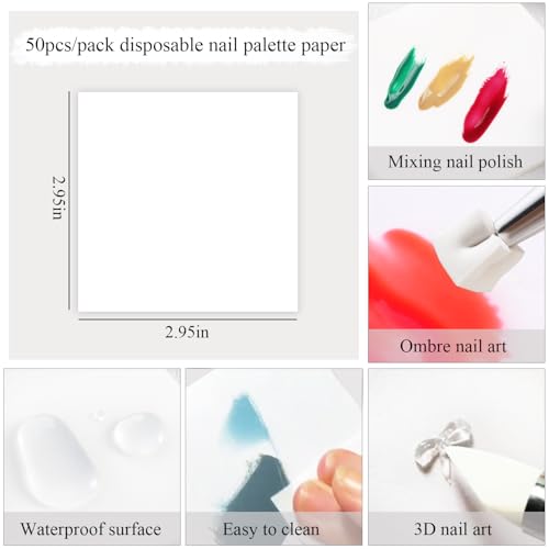 Fcozpjk 150Pcs Soft Nail Sponges for Ombre Mini Nail Art Sponges With Grabbing Pen Aura Nail Gradient Brush for Gel Nail Polish Sponge With 50pcs Disposable Gel Polish Palette Paper - color: White#150pcs