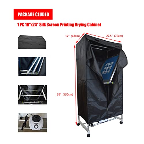 Tianiuseen Screen Printing Kit Silk Printing Press Equipment Material 3 Color 4 Station Screen Printer Screen Printing Flash Dryer Drying Cabinet and UV Exposure Unit for T-Shirt DIY