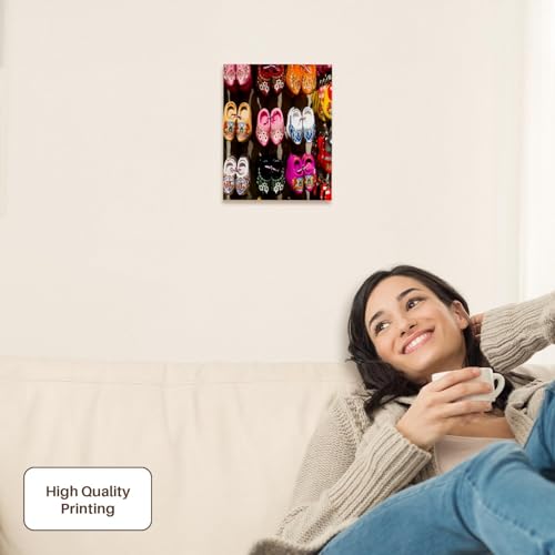 3dRose Netherlands, Amsterdam. Dutch wooden shoes Museum Grade Canvas Wrap 8x10 - size: 8"L x 10"W