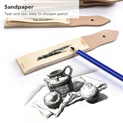 Semme 3 Sets Blending Stumps Tortillions Premium Drawing Tools for Artists Students and Charcoal Sketching