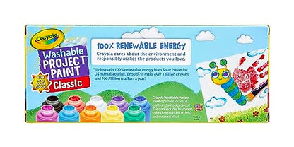 Crayola Washable Kid's Paint, Assorted Colors, Pack of 10