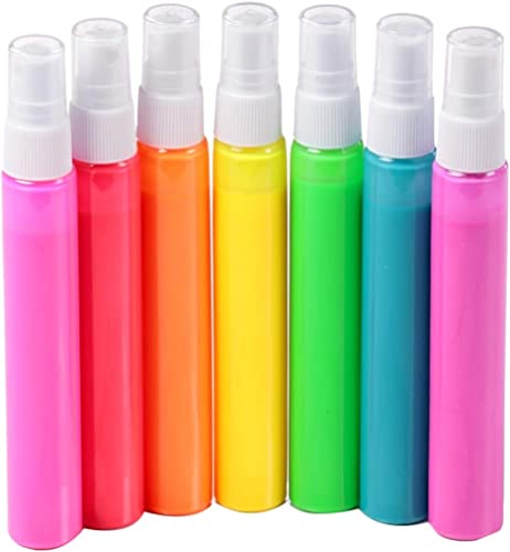 Tulip Fabric Paint, Permanent Spray on Paint Set, 7 Pack Neon - color: Neon