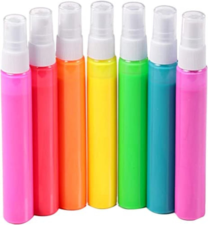 Tulip Fabric Paint, Permanent Spray on Paint Set, 7 Pack Neon - color: Neon