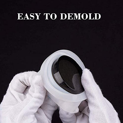 4 Style DIY Jewelry Resin Casting Molds Bottle Storage Jar with Lid Crystal Epoxy Mold Kit Handmade Craft Aromatherapy Candle Making Tool Clear Silicone Plaster Clay Mould (Square Bottle) - color: (Square Bottle)